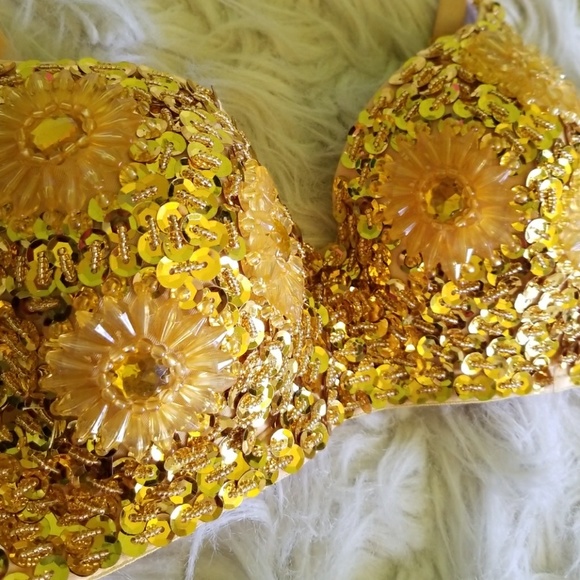 Other - 🌻 Yellow Sunflower Sequin Bustier 🌻